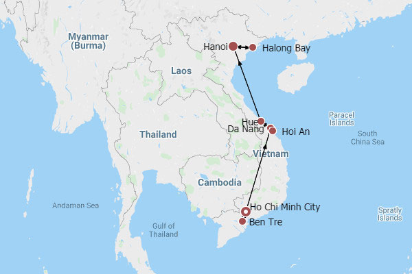 9 Days Travel from Saigon to Hanoi